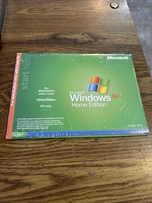 Microsoft Windows XP Home Edition Version 2002 New Sealed For Emachines PC Only - Image 1 of 2