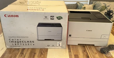 Impresora de haz láser dúplex inalámbrica Canon F163600 imagen a color LBP7110cw probada Foto 1 de 4