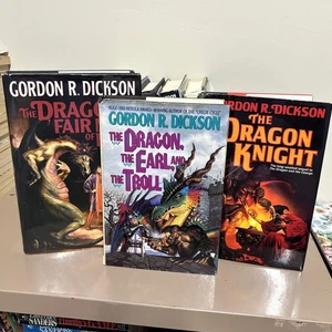 GORDON R DICKSON Tor books 8 eight Dragon Knight fantasy series Djinn 1990-2000 - Imagen 1 de 2