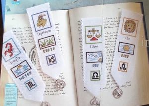 Zodiac Sign Bookmarks - Magazine cross stitch pattern - Element - Picture 1 of 1