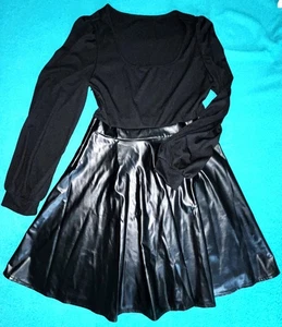 Neues sehr schönes sexy Leder Skater Kleid Gr. L 40/42 - Bild 1 von 11