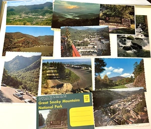 1980s ~ Great Smoky Mountains Postcard Lot ~ 10 Postcards plus Booklet of Views - Picture 1 of 7