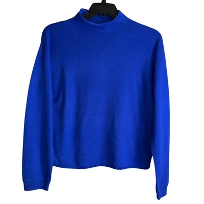 Suéter Pullover Antonio Melani Para Mujer XL Ultra Azul Jessica Cuello Simulado Cachemira Foto 1 de 4