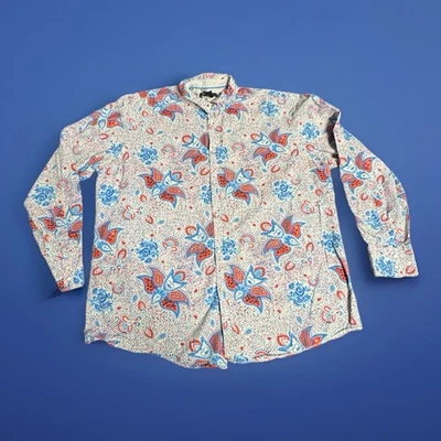Camisa abotonada manga larga con estampado floral para hombre INC International Concepts talla XXL Foto 1 de 4