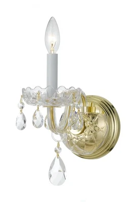 Crystorama Lighting Group 1031-CL-SAQ Cristal Tradicional 9" Alto - Latón Foto 1 de 3