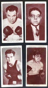 Lote 1938 Churchman 11 Al Delaney, 5 Eric BOON, 36 Paolino UZCUDUN, 42 Jack HART - Imagen 1 de 2