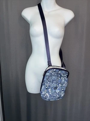 Sakroots WYNNIE Crossbody Small Flap Messenger Bag Purse Blue Aqua Artist Circle - Image 1 of 4