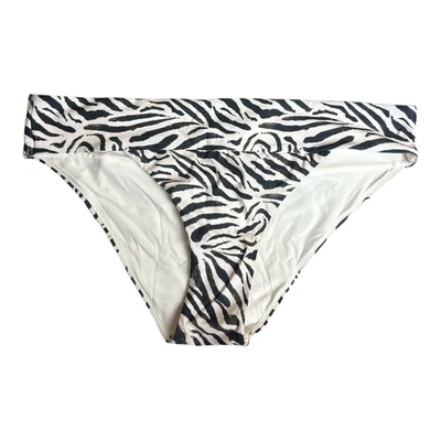 Parte inferior de bikini de natación H&M marrón beige estampado animal para mujer talla 12 nueva con etiquetas Foto 1 de 4