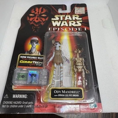 Figura Ody Mandrell con Droide, CommTech Star Wars Episodio 1 De Colección Hasbro 1998 Foto 1 de 4
