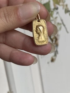 Alte Anhänger Vergoldet Frankreich Ohne Kette - Bild 1 von 8