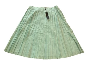 Talbots Women’s Light Blue Pleated Lined Midi Skirt Size 10 New NWT - Picture 1 of 4