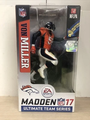 McFarlane NFL Madden 17 Ultimate Team Series 2 Von Miller Broncos laranja uni - Imagem 1 de 4