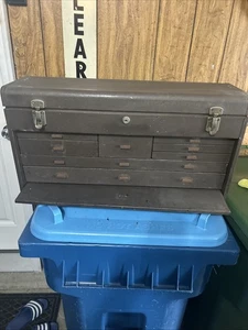 Vintage Kennedy 526 8 Drawer Machinist Tool Box NICE!! 26.5x13.5x8.5 NO KEY - Picture 1 of 18