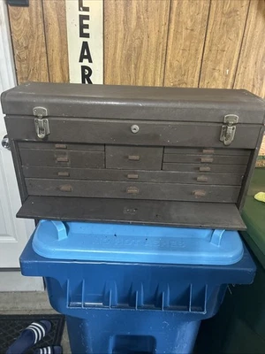 Vintage Kennedy 526 8 Drawer Machinist Tool Box NICE!! 26.5x13.5x8.5 NO KEY - Image 1 of 4