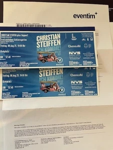 Christian Steiffen Schwerin 8.8.25, 19 Uhr Schlosspark, 2 Konzertkarten 2025 - Bild 1 von 1