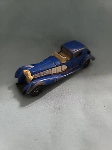 Vintage Tomy Tomica Pocket Cars Bugatti Coupe De Ville no.F46 tan interior Japan - Bild 1 von 4
