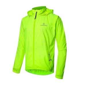 Men Windproof Waterproof Reflective Cycling Jacket MTB Bicycle Long Sleeve - Picture 1 of 25