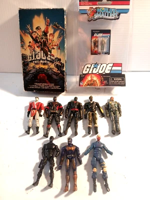 GI JOE Lote - Lote de 8 figuras años 2000, VHS, mini figura en paquete Foto 1 de 4