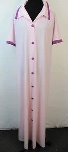 Camisón Vintage Vanity Fair Nylon Talla 40 Botón Frontal EE. UU. Rosa Púrpura - Imagen 1 de 7