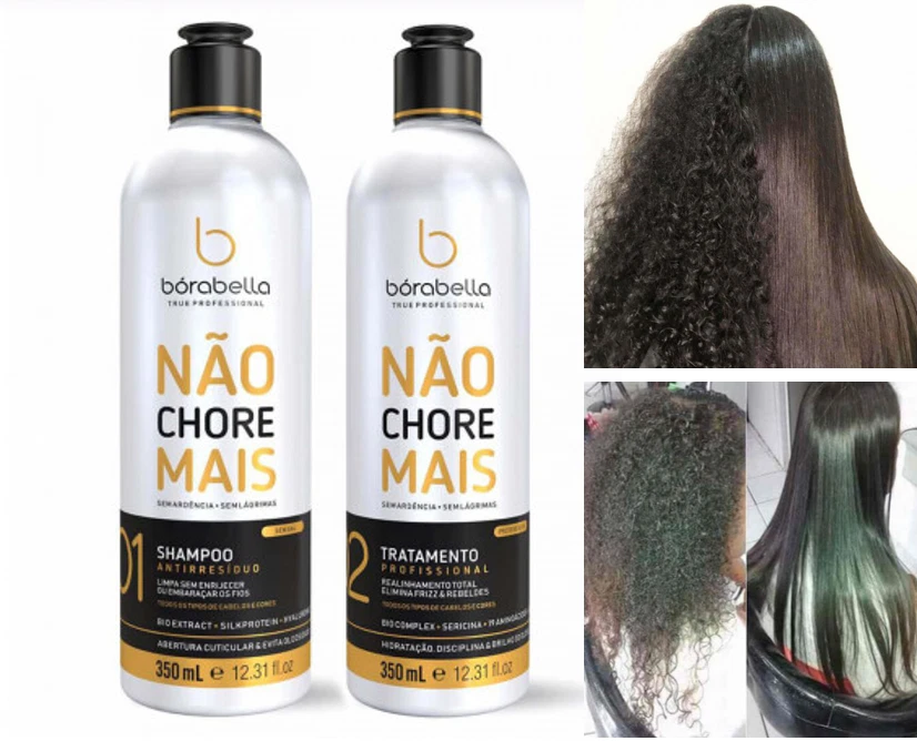 Nao Chore Mais No More Crying Progressive Hair Treatment 2x350ml - Borabella