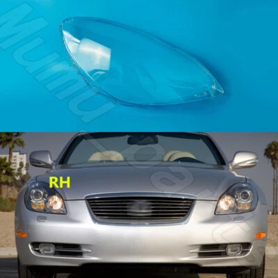 Cubierta de lente transparente para faro lateral derecho + pegamento de sellado para Lexus SC430 2006-2010 Foto 1 de 4