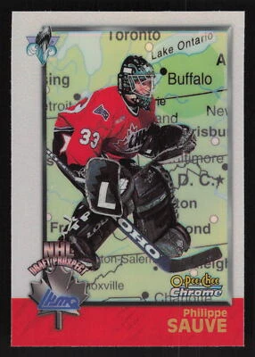 1998 Bowman CHL #160 Philippe Sauve RC Rookie Refractor Card  - Image 1 of 2