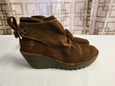 Fly London 10 NEW! YEBI Wedge Ankle Boot - Image 1 of 4