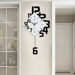 Nordic Style Pendulum Clocks Modern Swing Wall Clock Living Room Fashion Decor - Picture 1 of 11