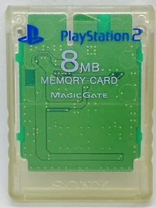 Scheda di memoria originale originale Sony PlayStation 2 8 MB trasparente - Foto 1 di 4