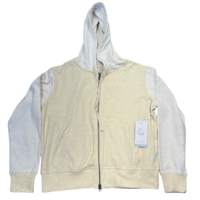 Johnny Was Calme Acogedora Sudadera con Capucha con Cremallera Deportiva Cómoda Salón Amarilla M Foto 1 de 4