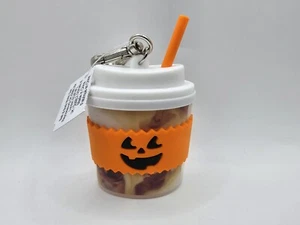 Neu mit Etikett Bath & Body Works Jack O' Lantern Kaffeetasche Desinfektionsmittel Halter Halloween - Bild 1 von 7