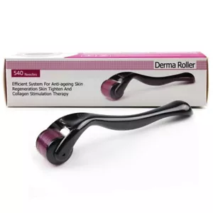 Microagujas Derma Roller 540 pines 0,25-0,5 mm barba crecimiento del cabello piel ojos arrugas - Imagen 1 de 20