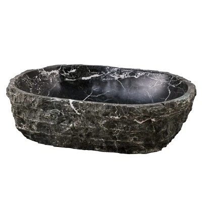 Lavabo de mármol natural lavabo decoración tocador hecho a mano hogar baño Foto 1 de 4