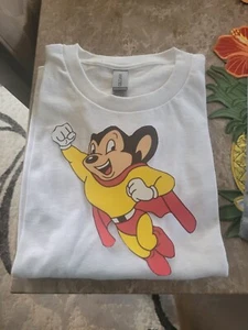 VINTAGE MIGHTY MOUSE TEE SHIRTS 3 COLORS!! - Picture 1 of 3