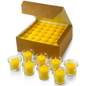 Set of 72 Votive Citronella Candles 10-Hour Burn Time - Picture 1 of 7
