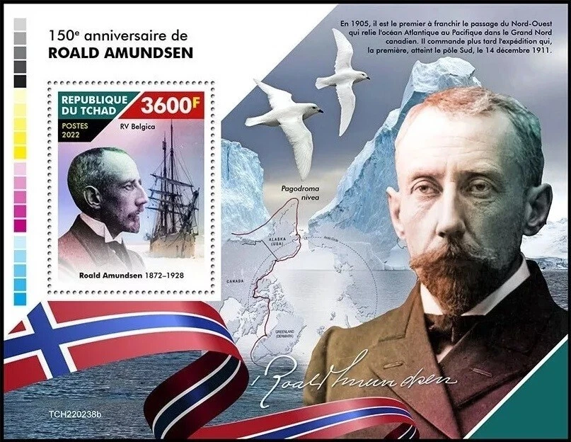 TCHAD CHAD 2022 SVALBARD AMUNDSEN EXPLORADOR POLAR ANTÁRTICO ÁRTICO (MNH) Foto 1 de 1