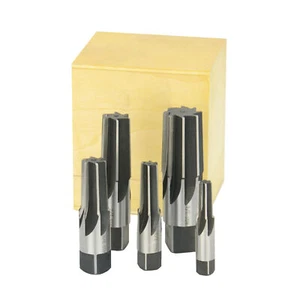 Juego de escarpadores de tuberías cónicas TTC 1/8"" a 3/4"" 5 piezas HSS flauta recta NPT - Imagen 1 de 1