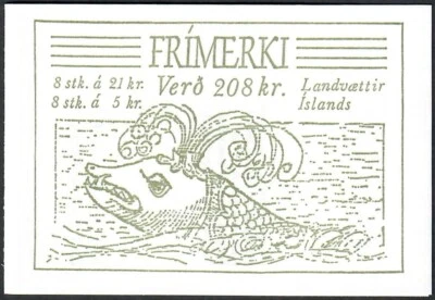 ICELAND. 1990. 208 Kr. Guardian Spirits. Booklet. MNH (HM3) - Image 1 of 2
