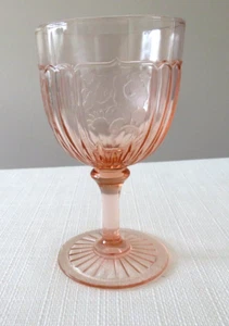 Vintage rosa Mayfair offene Rose 5 3/4" Wasserkelch hervorragender Zustand - Bild 1 von 9