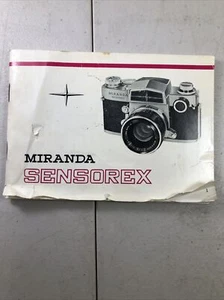 Miranda Sensorex Manual Vintage 35mm Film SLR Camera Instructions Only - Picture 1 of 6