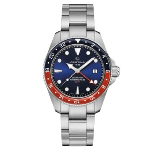 New Certina DS Action GMT Powermatic 80 41mm Blue-Red Men's Watch C0329291104100 - Picture 1 of 5