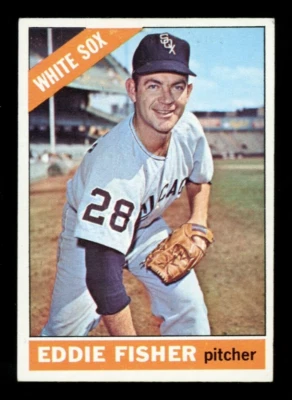 Tarjeta de béisbol 1966 Topps Opc O Pee Chee #85 Eddie Fisher casi nueva Chicago White Sox Foto 1 de 2