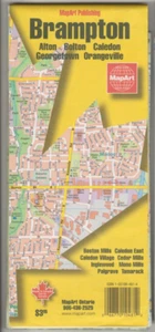Brampton Ontario Canada Road Map by MapArt Publishing Folded Map 2002 Edition - Imagen 1 de 4