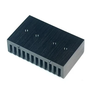 58x36x18mm Aluminum Alloy Heat Sink for TO-220 Package Audio Amplifier Black - Picture 1 of 4