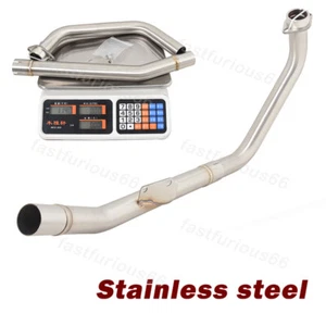 Slip-on Exhaust Muffler Header Pipe For Honda CBR300R 2013-2019 CB300F 2015-2018 - Picture 1 of 7