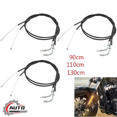 90/110/130CM Black Throttle Cable Line Wire For Harley Sportster XL1200 XL883 Foto 1 de 4
