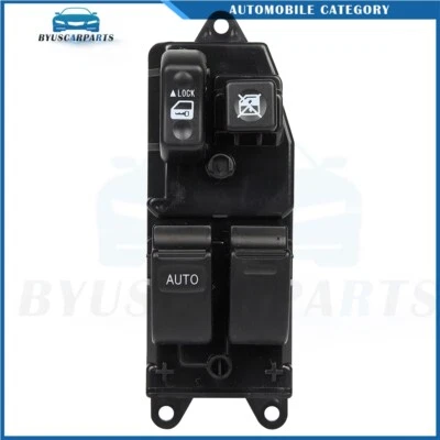 Interruptor de janela de energia dianteiro esquerdo para Toyota Solara 1999-2003 Coupe 4 botões - Imagem 1 de 4