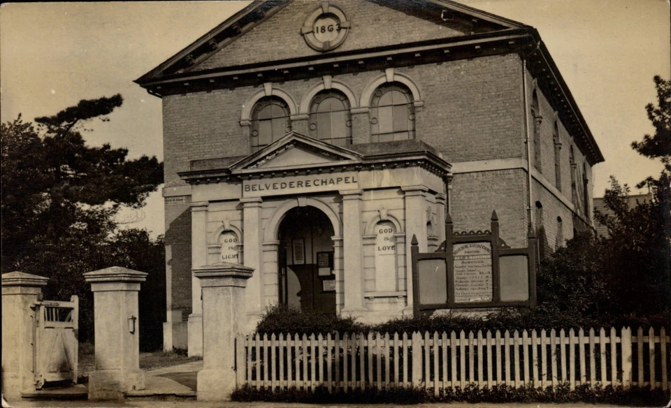 Belvedere Baptist Church. Pastor Rev. A.Hastings. Bombed in 1944. - Image 1 of 1