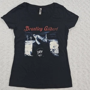 Brantley Gilbert Mujer Talla XL 100% Algodón Cuello Redondo Negro Camiseta Country - Imagen 1 de 7