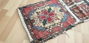 Decorative vintage handmade saddlebag wall rug worned rug boho home decor - Picture 1 of 8